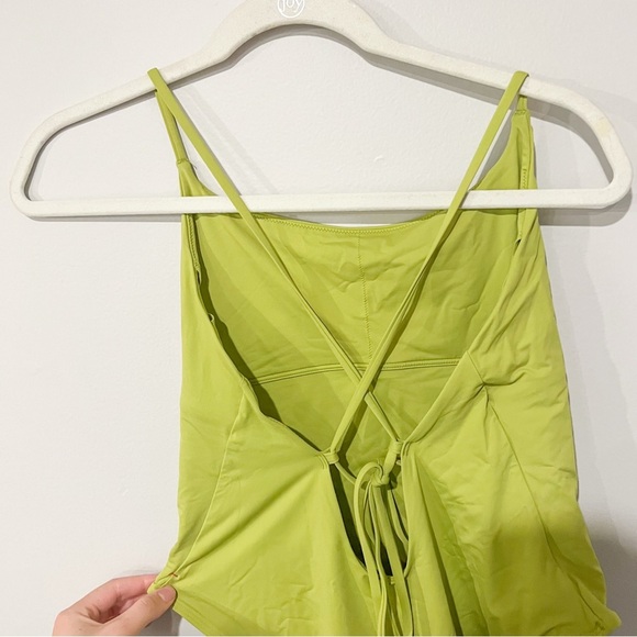 Everlane The String One Piece Swimsuit Green - Picture 7 of 8
